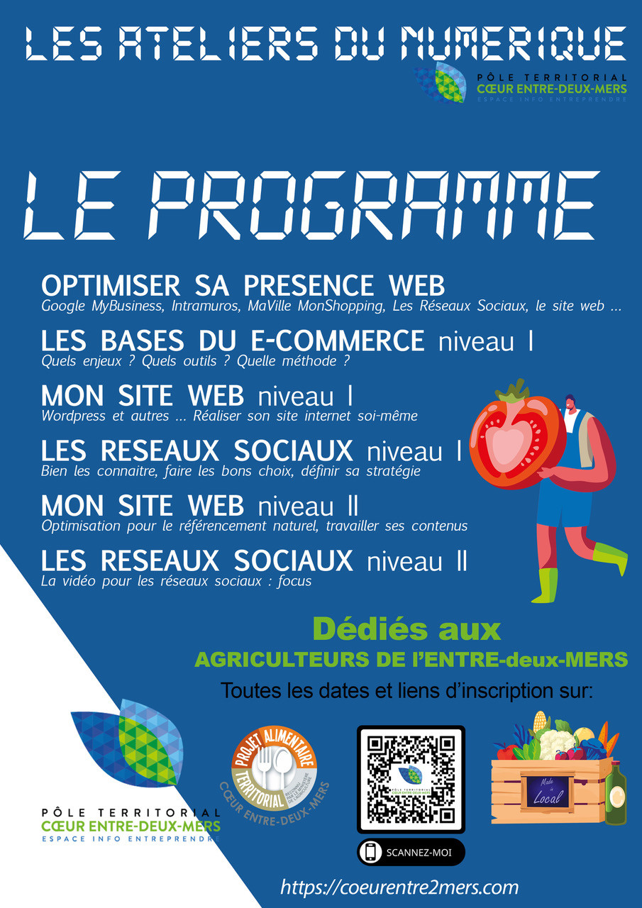 Affiche Ateliers Numériques 